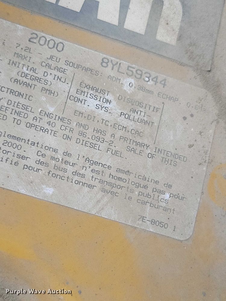 image for item DX6592 2000 Chevrolet  C7500 digger derrick truck