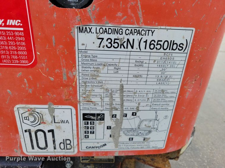 image for item DX6632 2018 Canycom SC75 concrete buggy