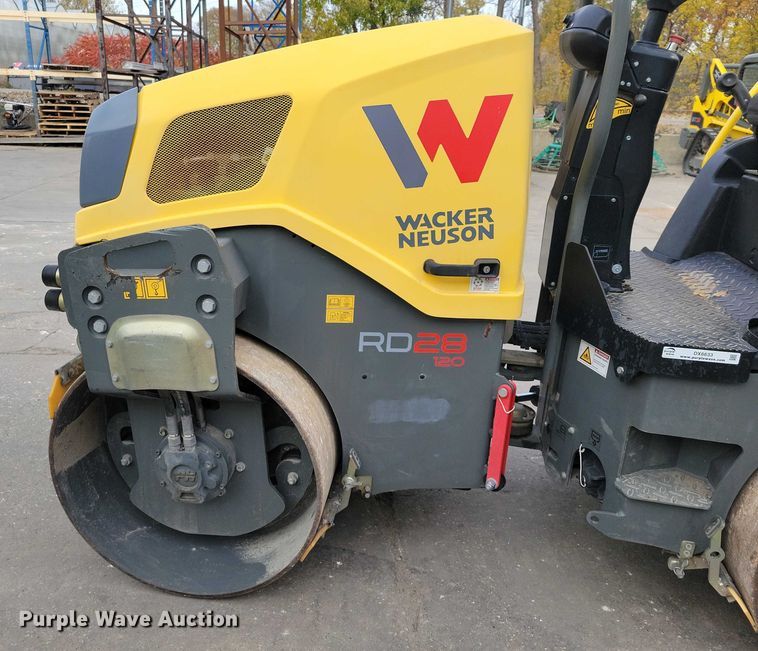 image for item DX6633 2017 Wacker Neuson RD 28 120 double drum vibratory roller