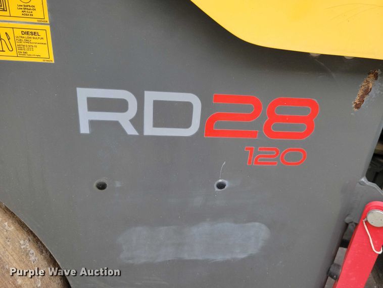 image for item DX6633 2017 Wacker Neuson RD 28 120 double drum vibratory roller