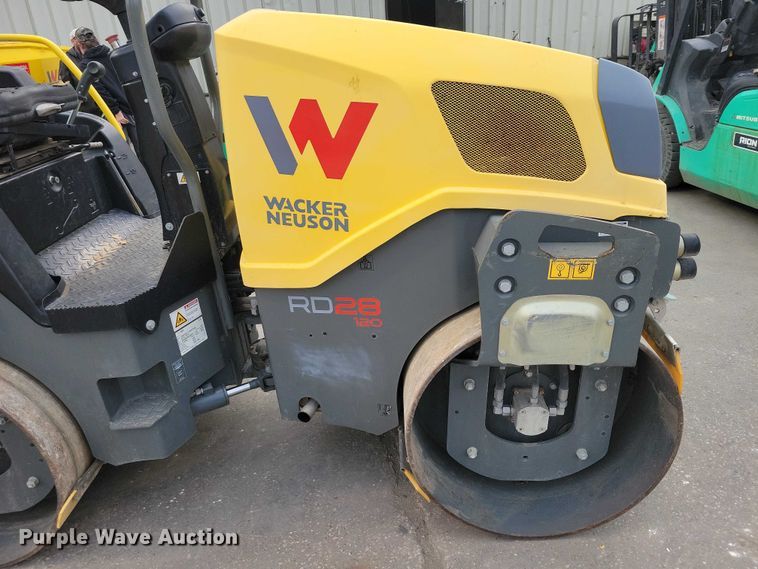 image for item DX6633 2017 Wacker Neuson RD 28 120 double drum vibratory roller
