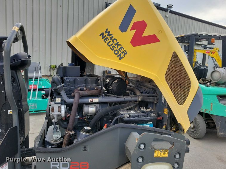 image for item DX6633 2017 Wacker Neuson RD 28 120 double drum vibratory roller
