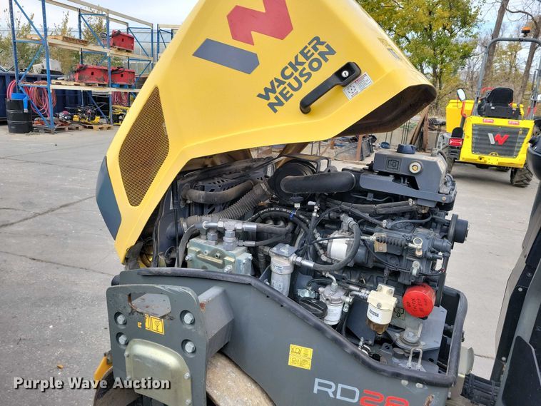 image for item DX6633 2017 Wacker Neuson RD 28 120 double drum vibratory roller
