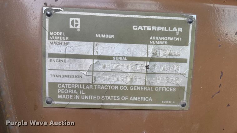 image for item DY8381 1985 Caterpillar D7G dozer