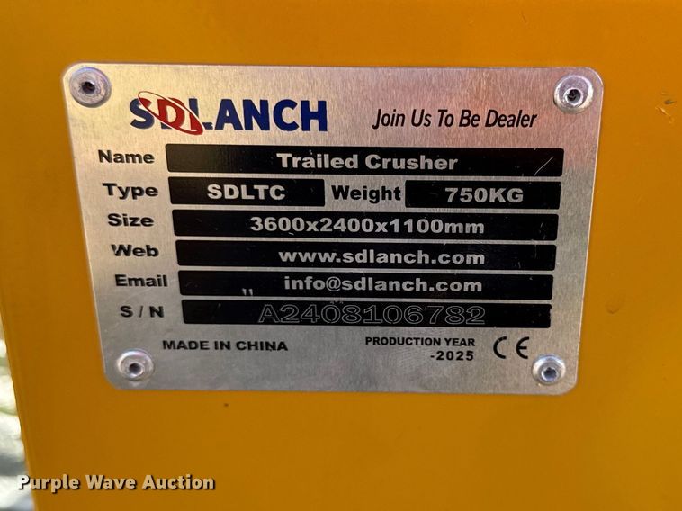 image for item DY8408 2025 SDLJC Trailered Crusher jaw crusher