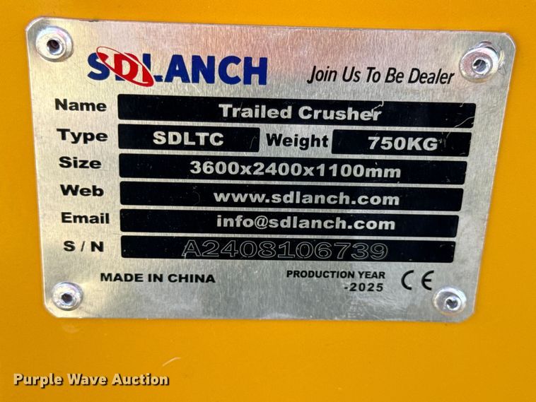 image for item DY8409 2025 SDLJC Trailed Crusher jaw crusher