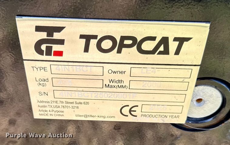 image for item DY8415 2025 TopCat 4IN1BCT skid steer bucket