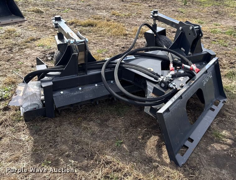 image for item DY8421 2025 LandHonor PR-12-72W skid steer power rake