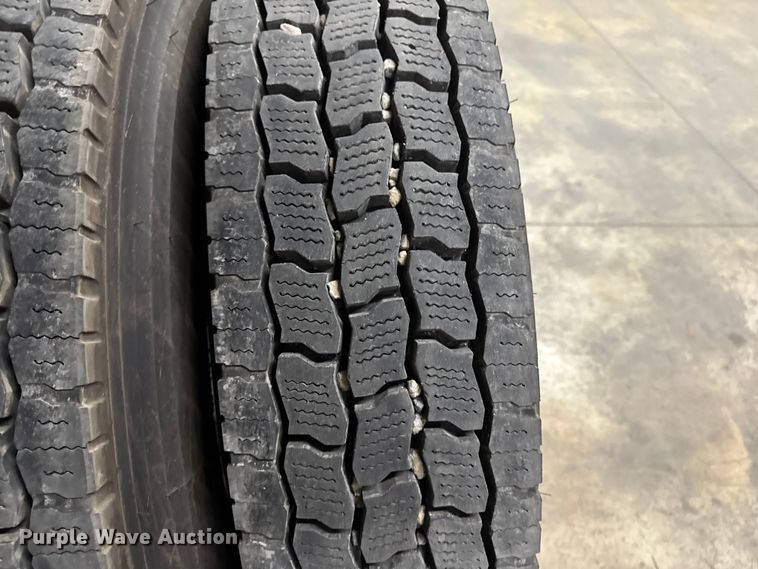 image for item EA1993 (16) Bridgestone M760 11R24.5 tires and wheels