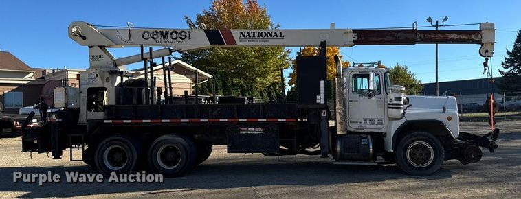 image for item EA2004 1996 Mack RB690S crane truck