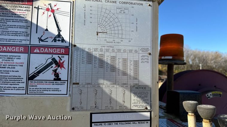 image for item EA2004 1996 Mack RB690S crane truck