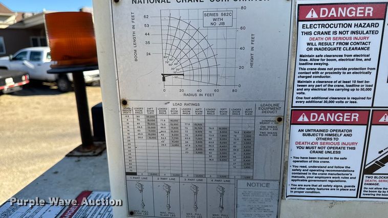 image for item EA2004 1996 Mack RB690S crane truck