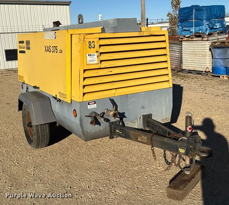 image for item EA2006 2011 Atlas copco XAS 375 JD6 air compressor