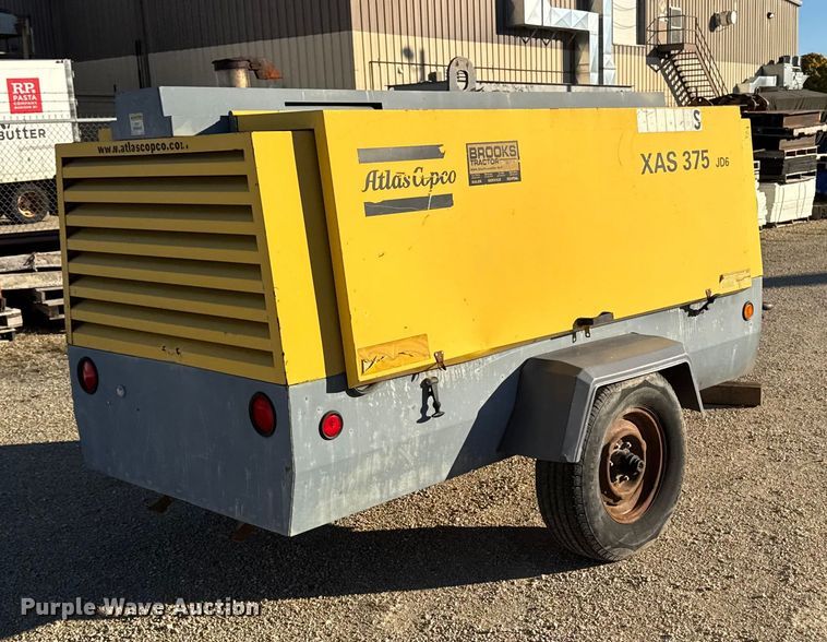 image for item EA2006 2011 Atlas copco XAS 375 JD6 air compressor
