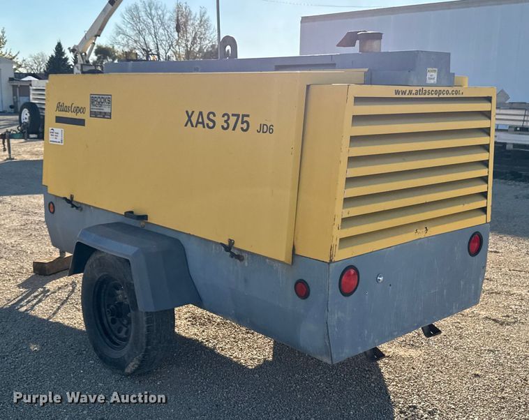 image for item EA2006 2011 Atlas copco XAS 375 JD6 air compressor
