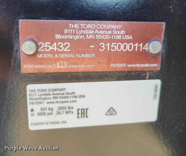 image for item EA2719 Toro RT600 trencher