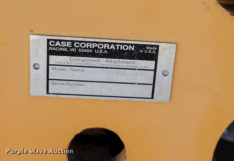 image for item EA2720 1995 Case 660 cable plow