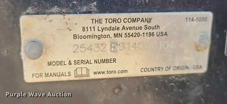 image for item EA2721 Toro RT600 trencher