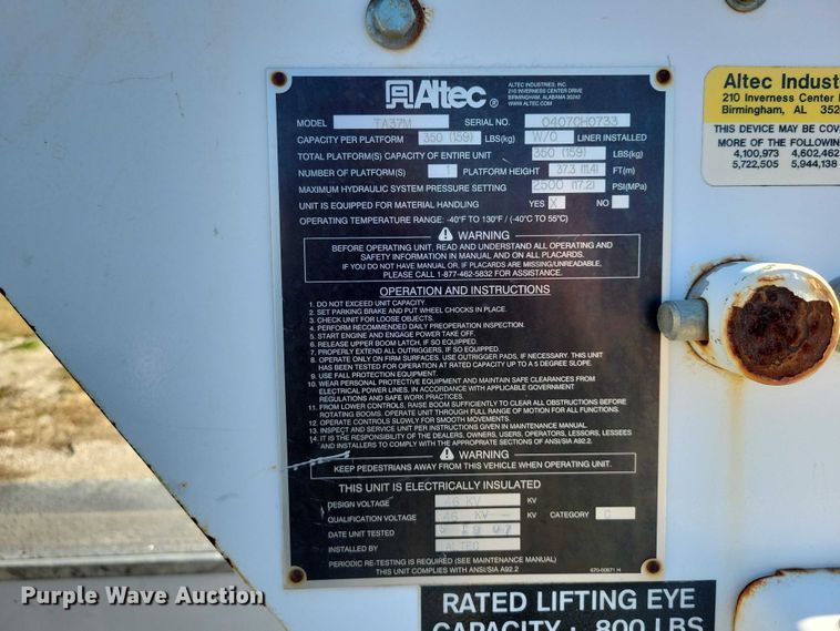 image for item EA2723 2008 Ford F550 Super Duty bucket truck