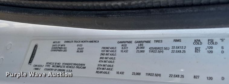 image for item EA6998 2024 Freightliner 108SD volumetric concrete mixer truck