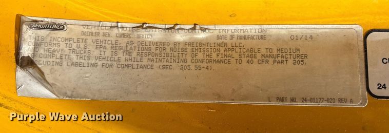 image for item EA7016 2015 Freightliner M2 box truck