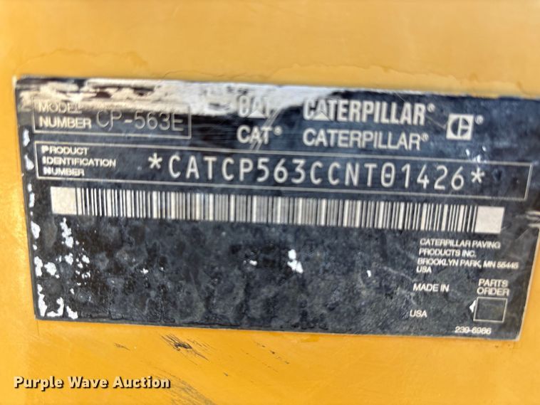 image for item EA7734 2003 Caterpillar CP-563E single drum vibratory roller