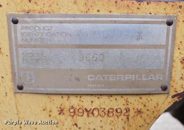 image for item EB1129 1985 Caterpillar 966D wheel loader