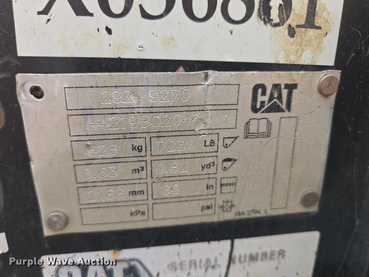 image for item EB1141 2014 Caterpillar 299D tracked skid steer loader