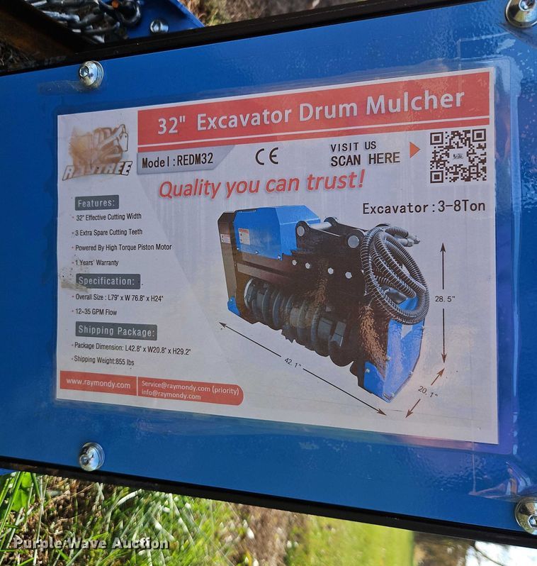 image for item EB8438 Raytree REDM32 excavator mulcher