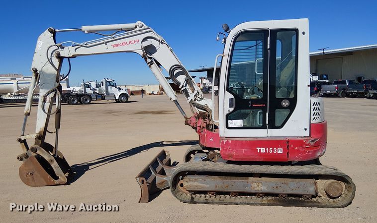 image for item EC1261 2013 Takeuchi TB153FR mini excavator