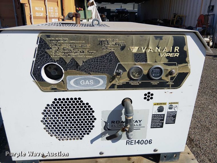 image for item EC1305 Vanair 80 Viper air compressor