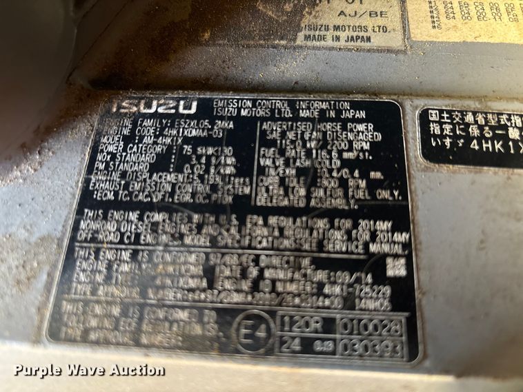 image for item EC3874 2015 Kawasaki 62Z7 wheel loader