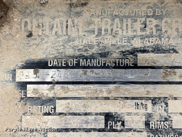 image for item EC8052 1999 Fontaine drop deck equipment trailer