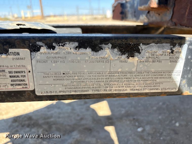 image for item EC8058 2011 PJ TRA/REM77