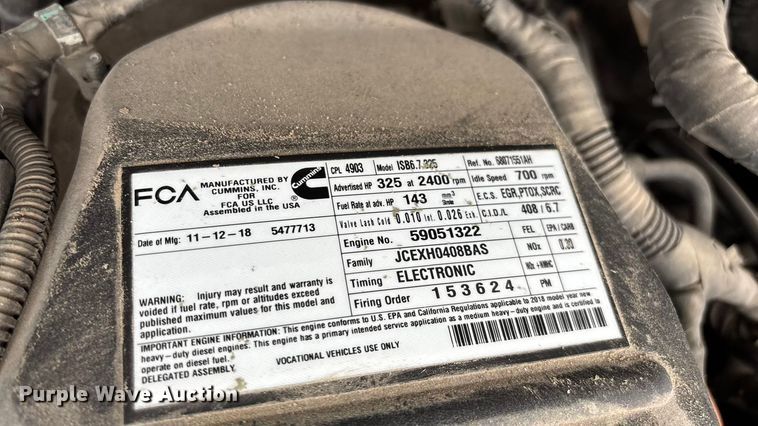 image for item ED2289 2018 RAM 5500HD utility / service truck