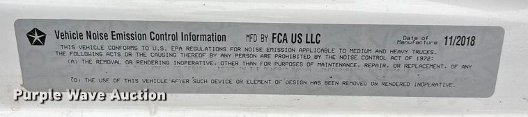 image for item ED2289 2018 RAM 5500HD utility / service truck