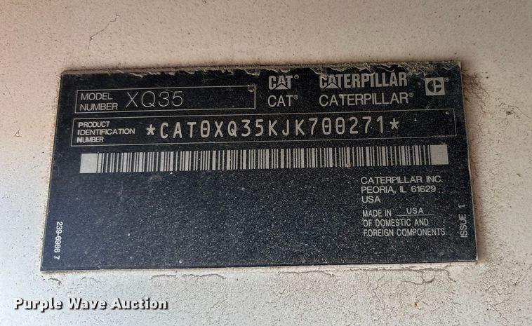 image for item EE4273 Caterpillar XQ35 generator