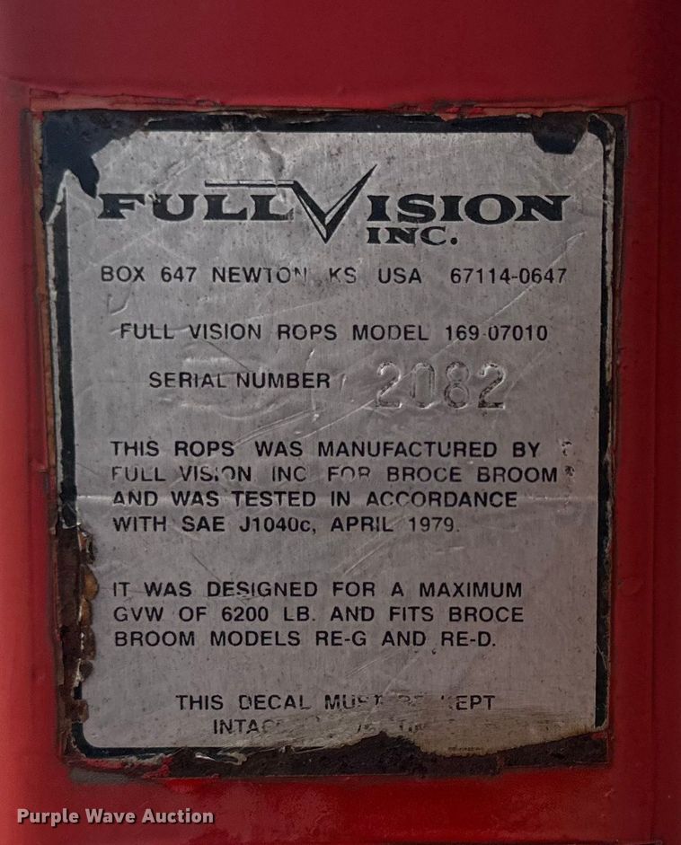 image for item EE4274 Broce Broom RJ300 sweeper