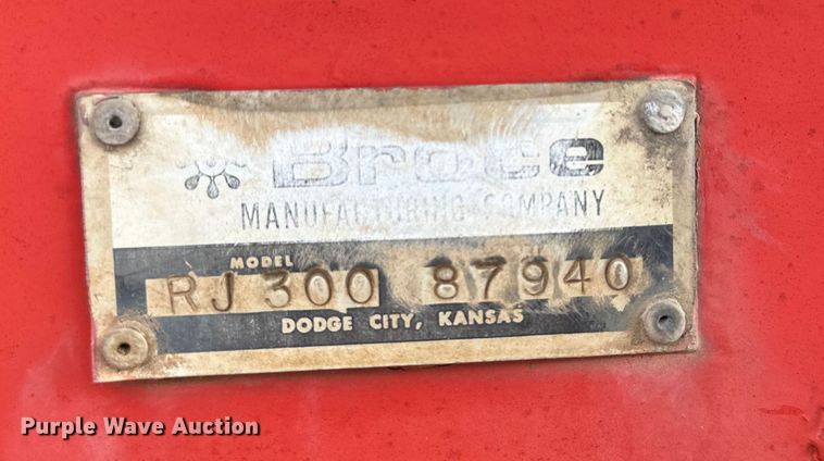 image for item EE4274 Broce Broom RJ300 sweeper