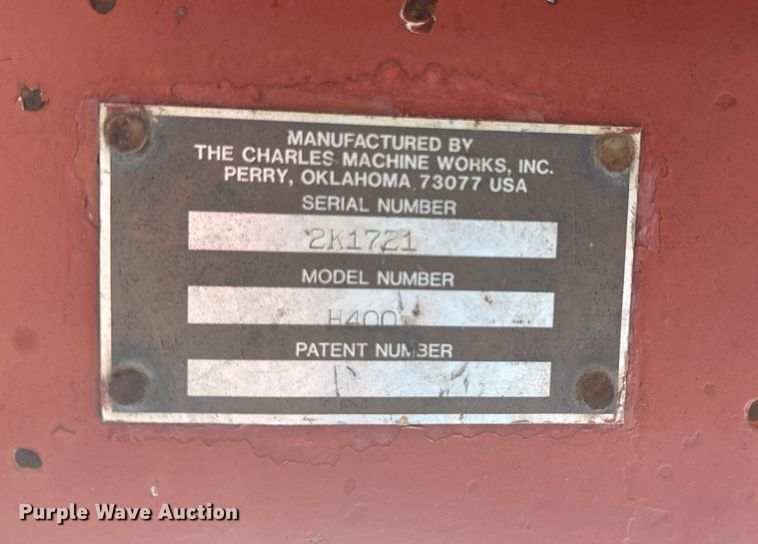 image for item EE4277 1993 Ditch Witch 400SXD trencher