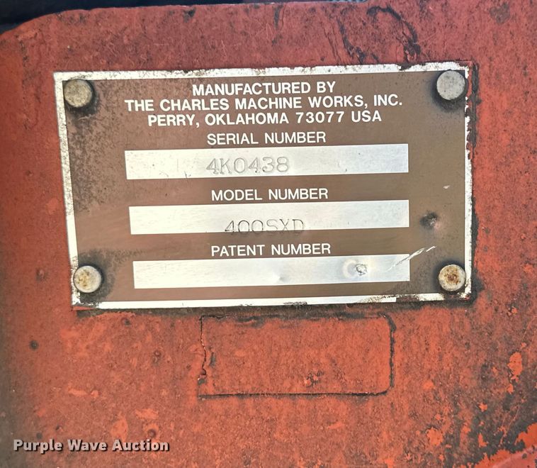 image for item EE4277 1993 Ditch Witch 400SXD trencher