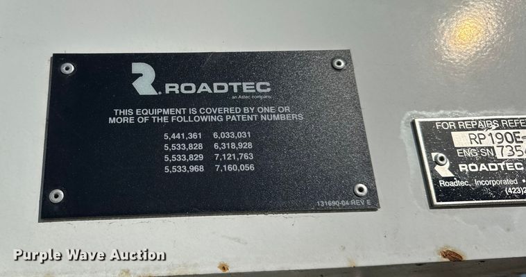 image for item EF2277 Roadtec RP-190e paver