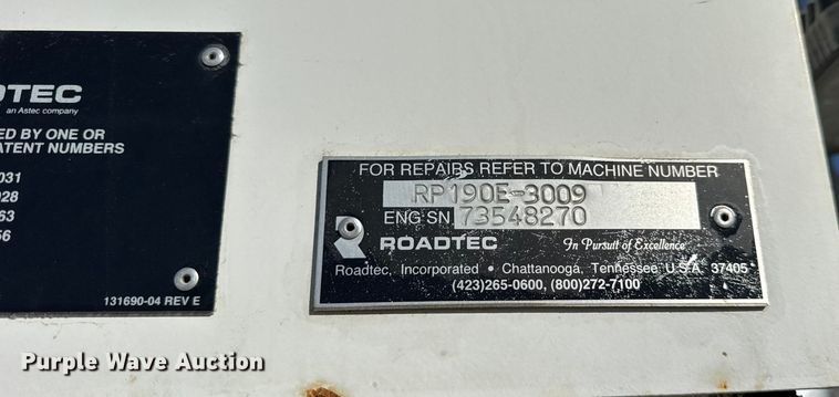 image for item EF2277 Roadtec RP-190e paver