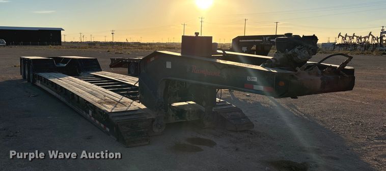 image for item EF6134 2017 Rampant Trailers lowboy equipment trailer