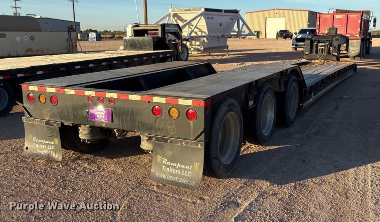 image for item EF6134 2017 Rampant Trailers lowboy equipment trailer
