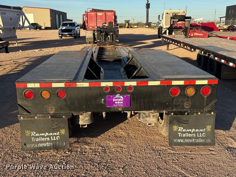 image for item EF6134 2017 Rampant Trailers lowboy equipment trailer