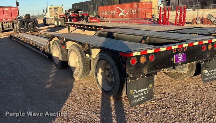 image for item EF6134 2017 Rampant Trailers lowboy equipment trailer