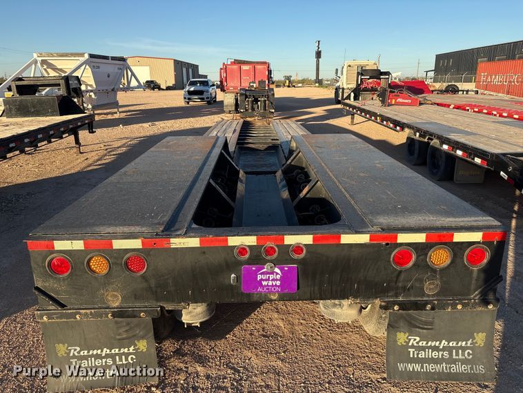 image for item EF6134 2017 Rampant Trailers lowboy equipment trailer
