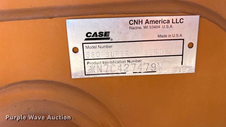 image for item EF6153 2007 Case 580 Super M backhoe