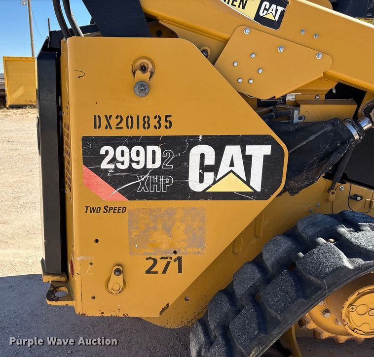 image for item EF6154 2017 Caterpillar 299D2 XHP tracked skid steer loader